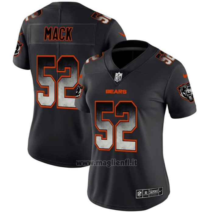 Maglia NFL Limited Donna Chicago Bears Mack Smoke Fashion Nero